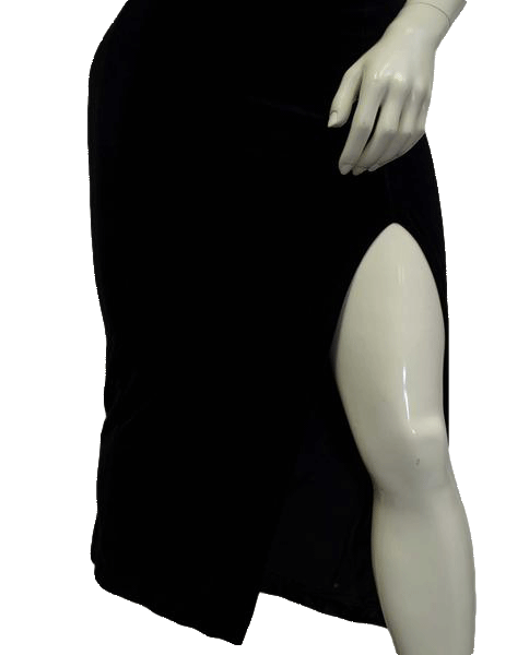 One Up Velvet Black Dress Size Large SKU 000078