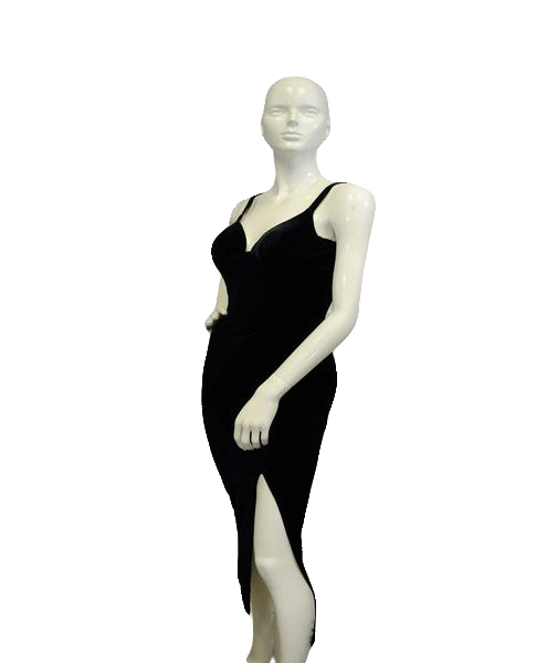 One Up Velvet Black Dress Size Large SKU 000078