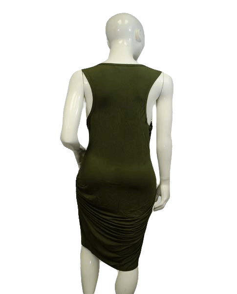 Venus Sleeveless Avocado Green Bodycon Dress Size XL SKU 000066