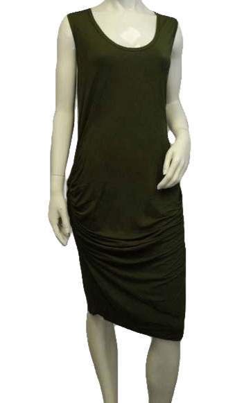Venus Sleeveless Avocado Green Bodycon Dress Size XL SKU 000066
