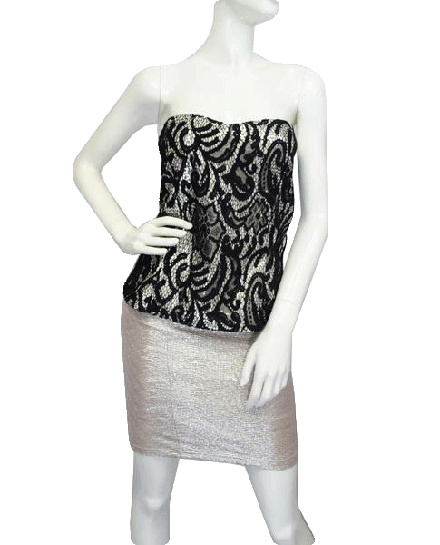 Decree Skirt 80's Silver Size Medium SKU 000054