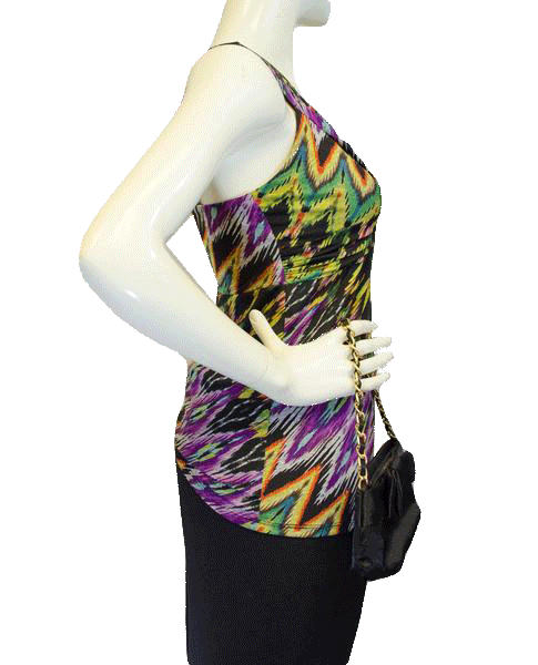 Load image into Gallery viewer, Bisou Bisou 80&amp;#39;s Tank Top Multi-colored Size Medium (SKU 000023)
