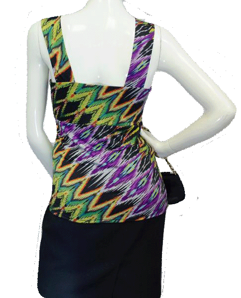 Load image into Gallery viewer, Bisou Bisou 80&amp;#39;s Tank Top Multi-colored Size Medium (SKU 000023)
