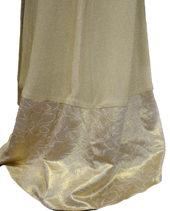 Mardi Gras Gold Dress and Cape Size Small (SKU 000077) - Designers On A Dime - 7