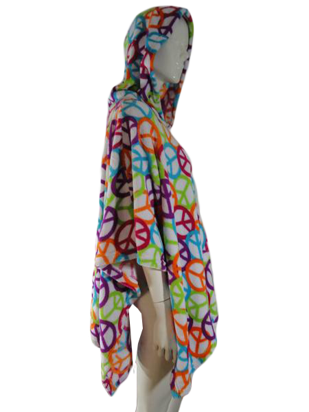 Girl Junk 90's Hooded Beach Poncho Multicolored SKU 000208-9