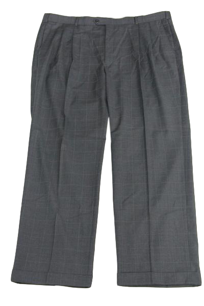 Louis Raphael Polyester Pleated Dress Pants Pants for Men