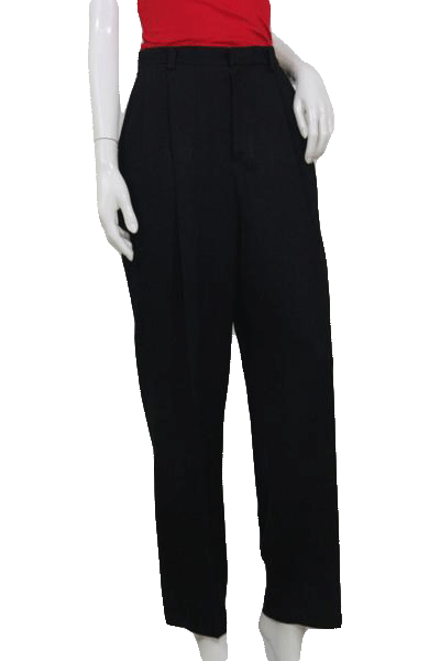 Ellen Tracy 60's Black Wool Dress Pants SKU 000120