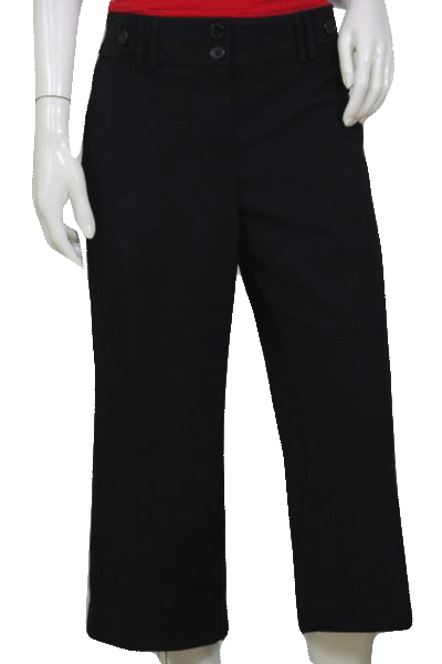White House/Black Market 90's Capri length Black Pants Size 8 SKU 000119