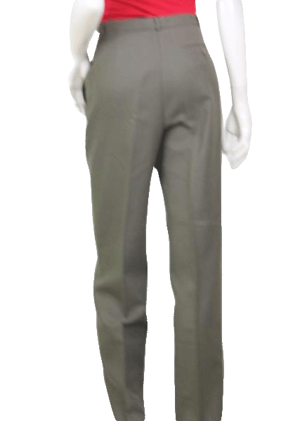 Alfred Sung 100% Wool Olive Pleated Dress Pants Size 10 SKU 000119