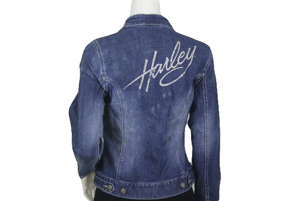 Load image into Gallery viewer, Harley Davidson 90&amp;#39;s Denim Jean Jacket Size Small SKU 000116
