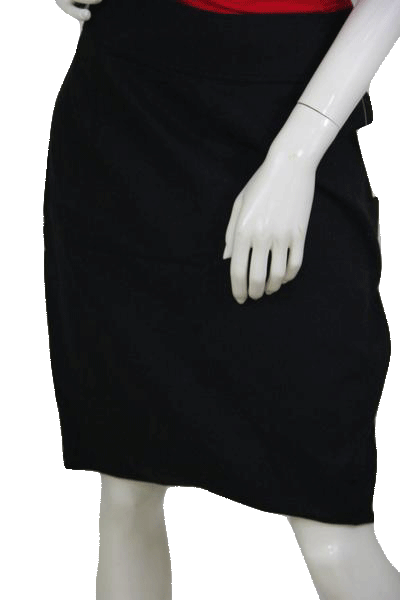 Old Navy 70's Black Skirt with Back Slit Size 14 SKU 000174
