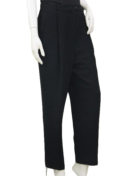 Garfield Marks Pleated Front Black Pants Size 12 SKU 000180