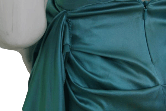 Load image into Gallery viewer, Nicole Miller 80&amp;#39;s Teal Strapless Cocktail Party Dress  Size 2 SKU 000172
