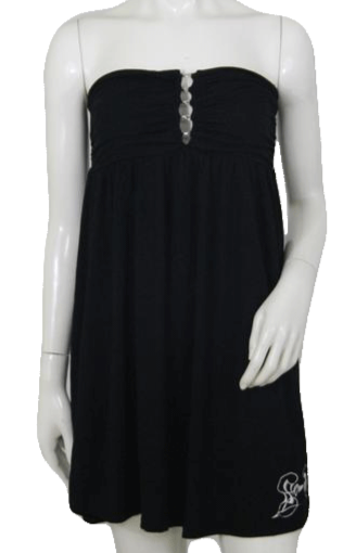 Load image into Gallery viewer, Slo Oal 90&amp;#39;s Strapless  Style Black Dress Size L SKU 000172
