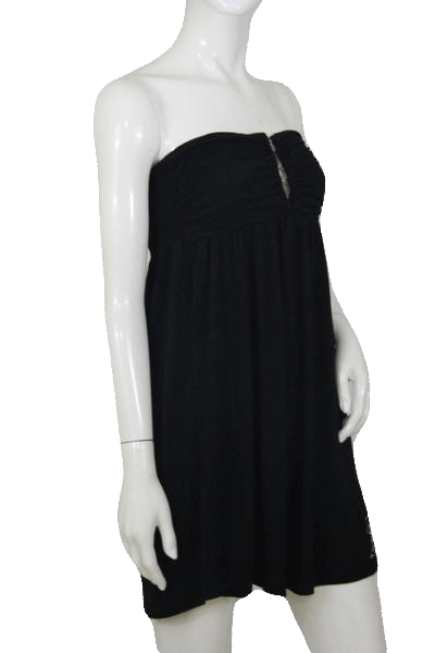 Load image into Gallery viewer, Slo Oal 90&amp;#39;s Strapless  Style Black Dress Size L SKU 000172
