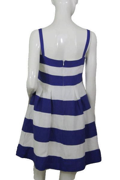 Ann Taylor Loft Blue and White Stripped Dress with Straps Size 8 SKU 0 Designers On A Dime Ann Taylor Loft Blue and White Stripped Dress with Straps Size 8 SKU 0 Designers On A Dime